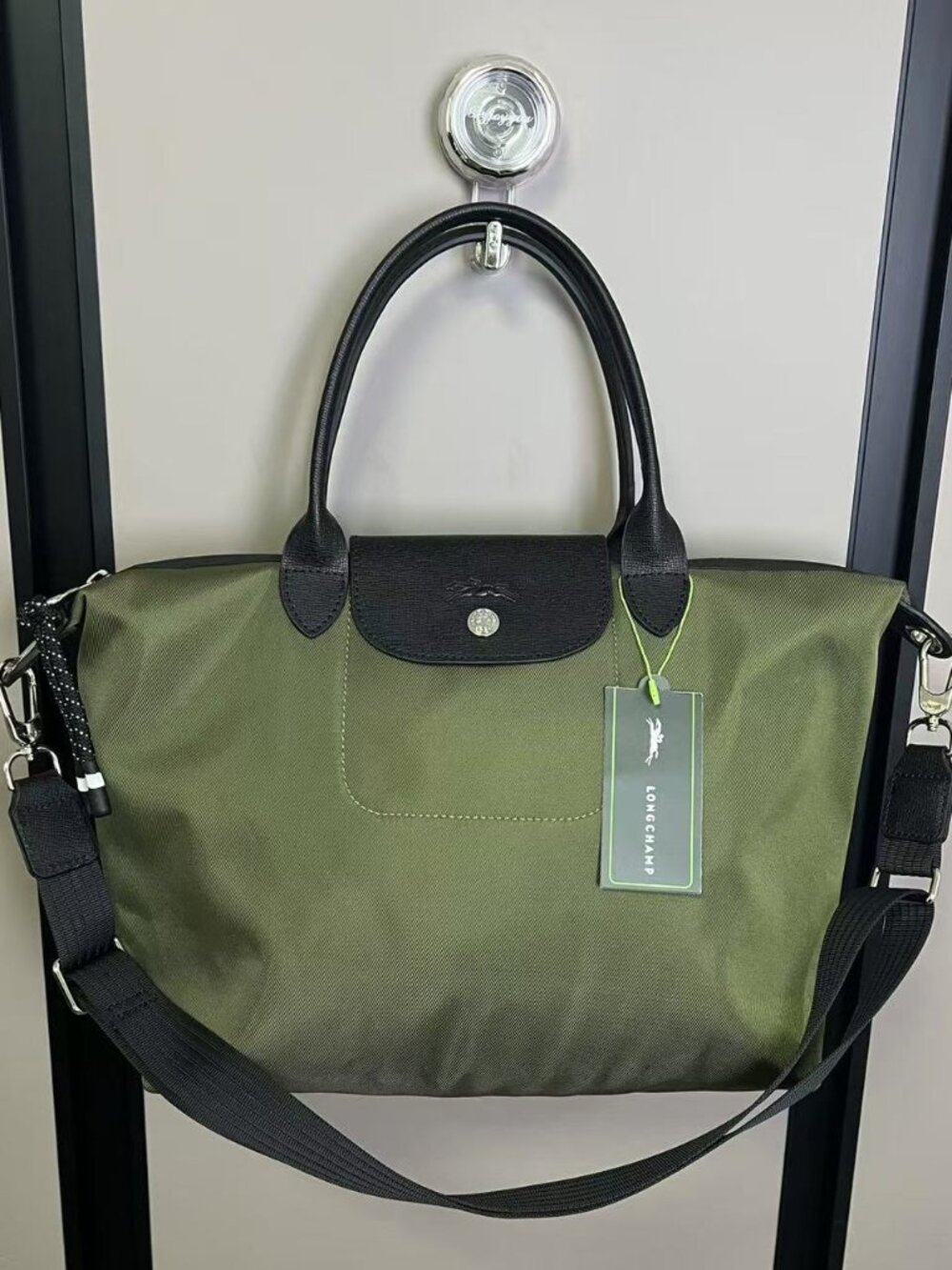 Longchamp Dark Green Crossbody Bag - Medium